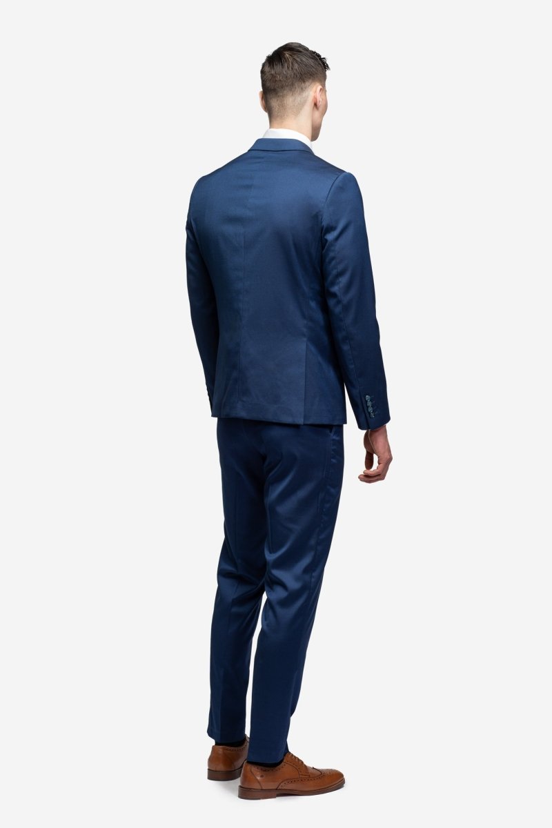 Blue Tickweave Button Suits starting at $199
