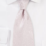 Blush Floral Paisley Necktie - MenSuits