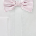 Blush Pink Herringbone Bowtie - MenSuits
