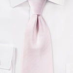 Blush Pink Herringbone Necktie - MenSuits
