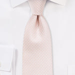 Blush Pink Pin Dot Necktie - MenSuits