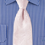 Blush Pink Proper Paisley Necktie - MenSuits