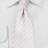Blush Summer Striped Necktie - MenSuits