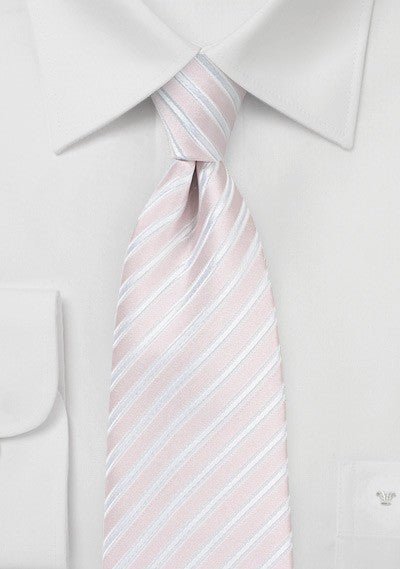 Blush Summer Striped Necktie - MenSuits