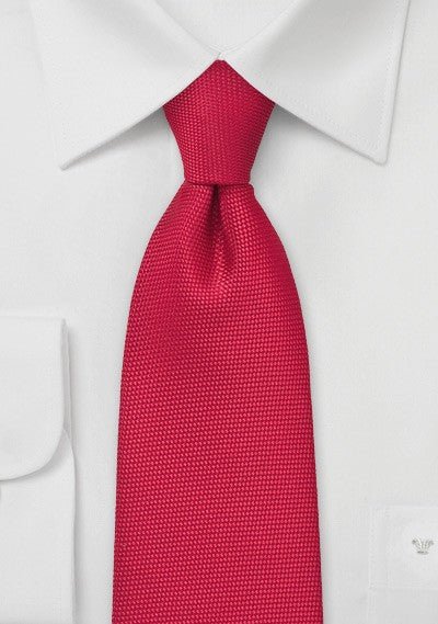 Bright Red MicroTexture Necktie - MenSuits