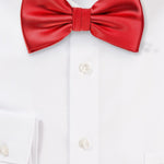 Bright Red Solid Bowtie - MenSuits