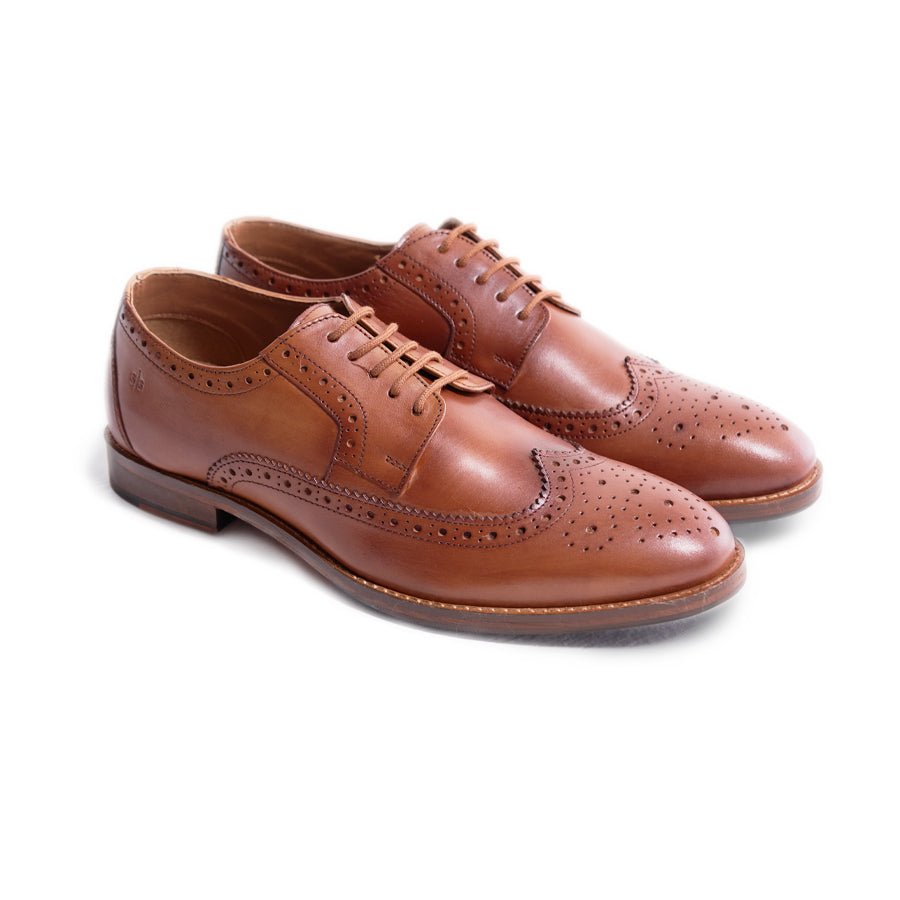 British Tan Wingtip Shoes Factory Sale | bellvalefarms.com