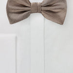 Bronze Gold Herringbone Bowtie - MenSuits