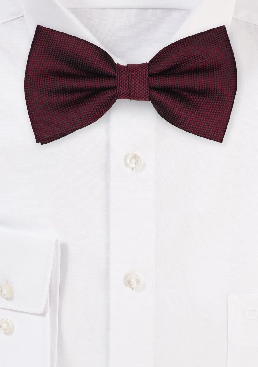 Burgundy MicroTexture Bowtie - MenSuits