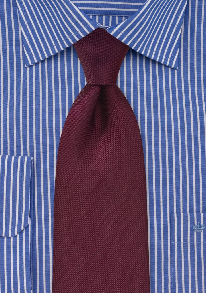 Burgundy MicroTexture Necktie - MenSuits