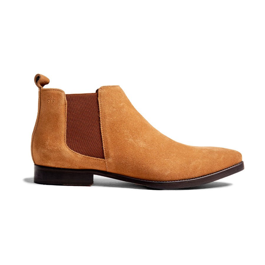 Camel Suede Chelsea Boot â MenSuits