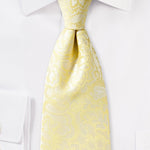 Canary Floral Paisley Necktie - MenSuits