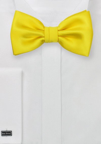 Canary Solid Bowtie - MenSuits
