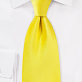 Canary Solid Necktie - MenSuits