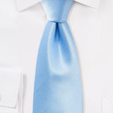 Capri Blue Small Texture Necktie - MenSuits