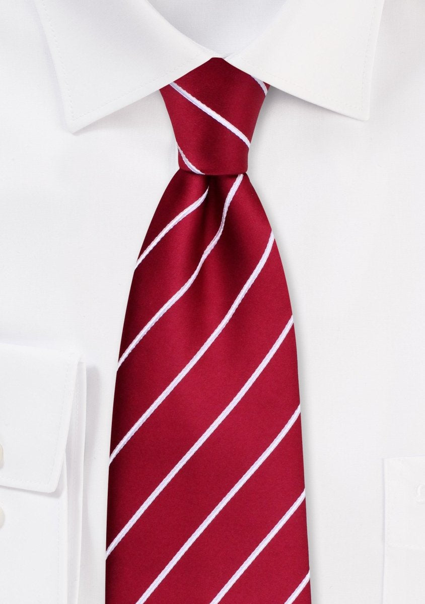 Cherry Narrow Striped Necktie - MenSuits