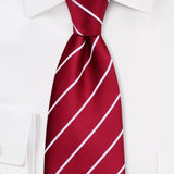Cherry Narrow Striped Necktie - MenSuits