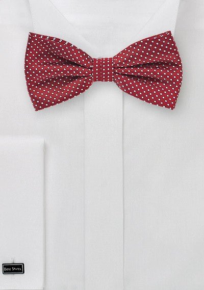 Cherry Pin Dot Bowtie - MenSuits