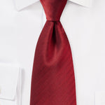 Cherry Red Herringbone Necktie - MenSuits
