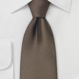 Chestnut Solid Necktie - MenSuits