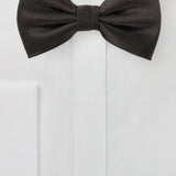 Chocolate Herringbone Bowtie - MenSuits