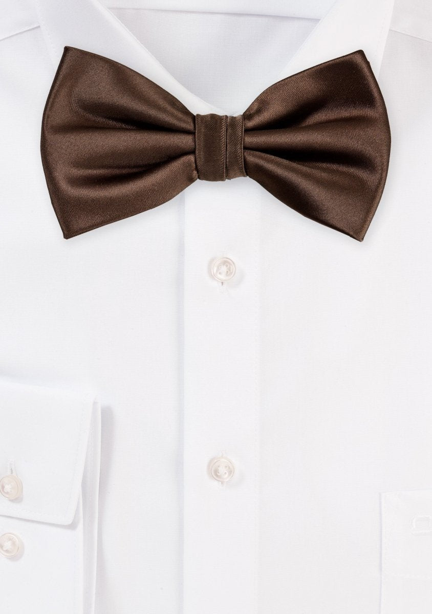 Chocolate Solid Bowtie - MenSuits