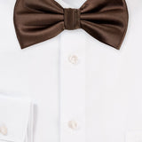 Chocolate Solid Bowtie - MenSuits