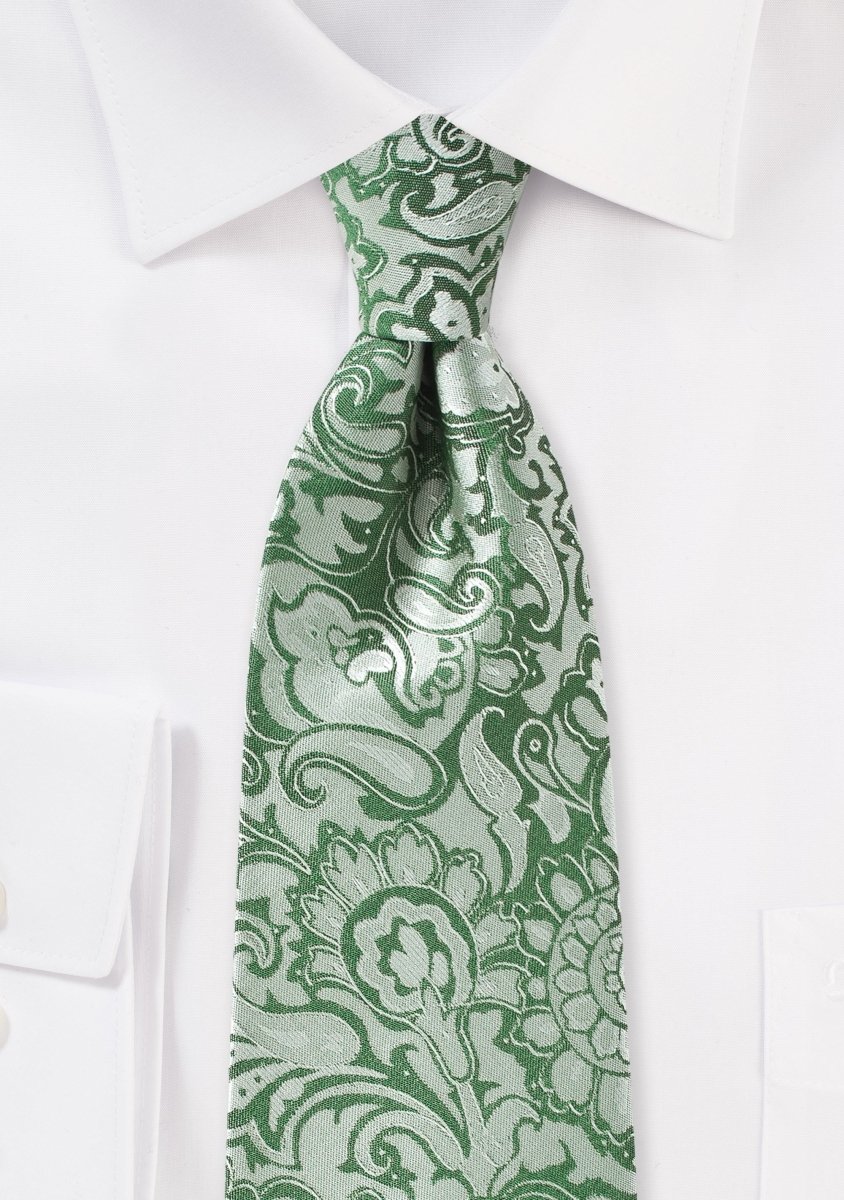 Clover Floral Paisley Necktie - MenSuits