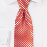 Coral Pin Dot Necktie - MenSuits