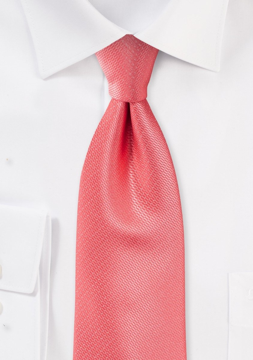 Coral Reef Small Texture Necktie - MenSuits