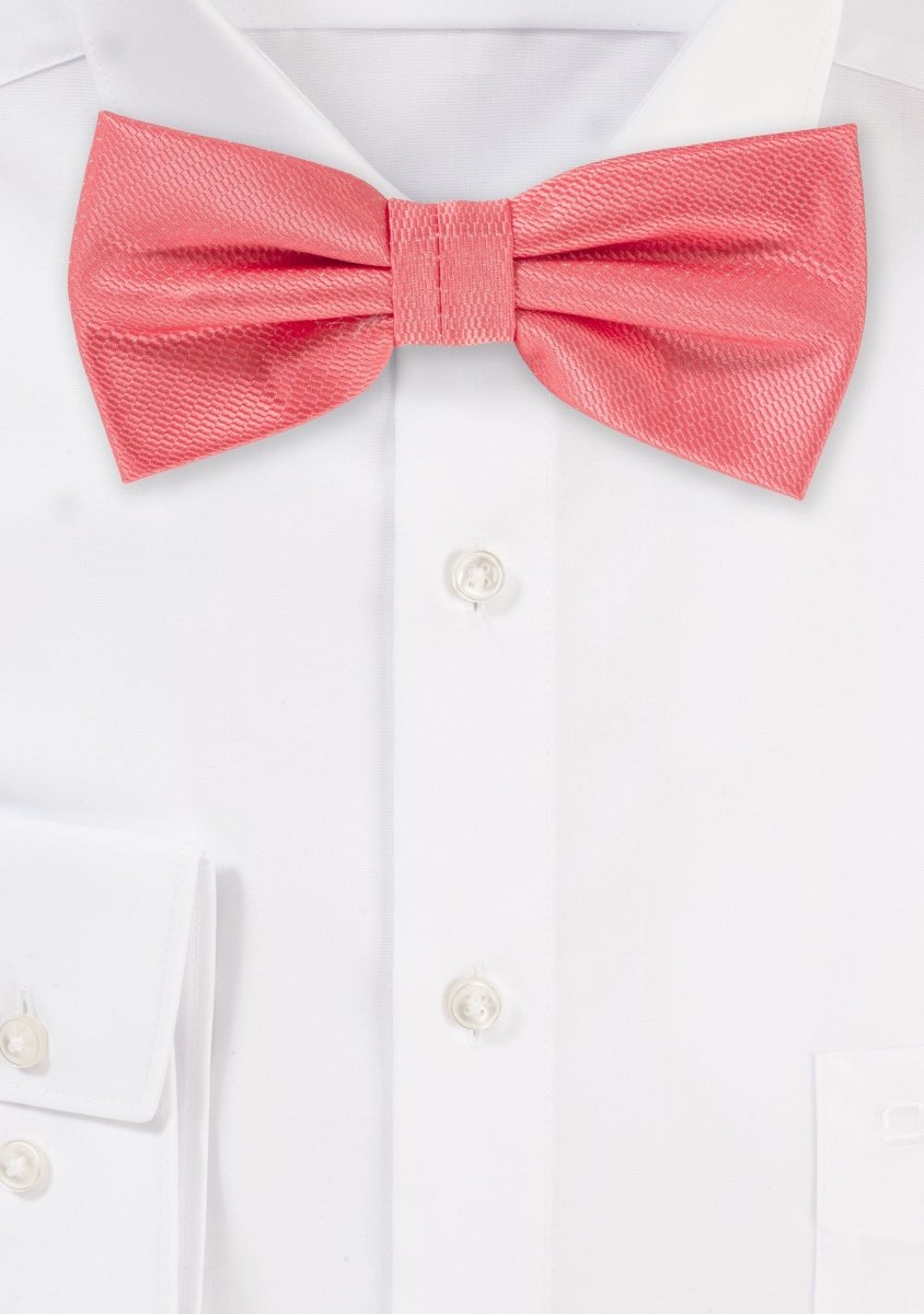 Coral Solid Bowtie - MenSuits
