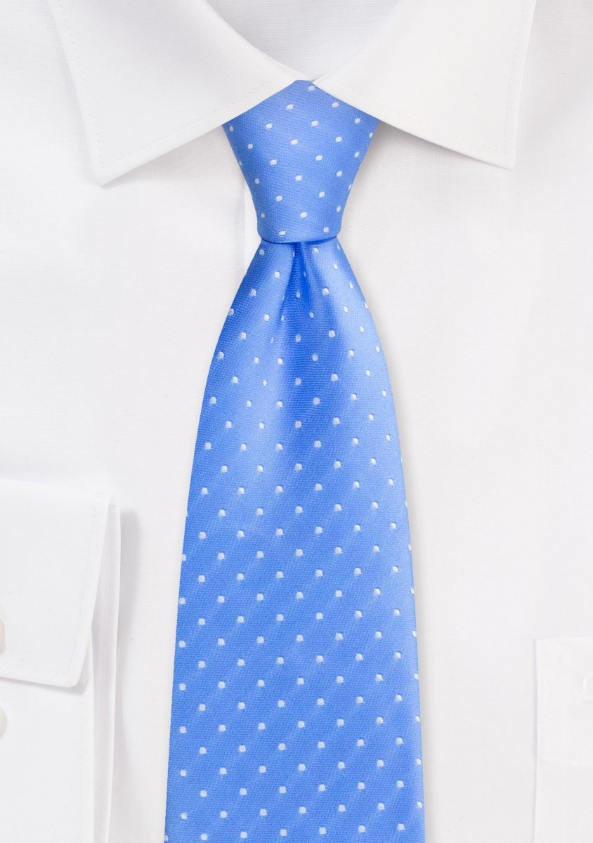 Costal Blue Polka Dot Necktie - MenSuits