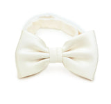 Cream Solid Bowtie - MenSuits