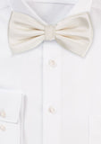 Cream Solid Bowtie - MenSuits