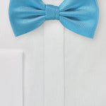 Cyan MicroTexture Bowtie - MenSuits