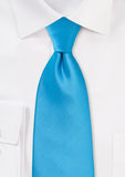 Cyan Solid Necktie - MenSuits