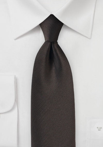 Dark Chocolate MicroTexture Necktie - MenSuits