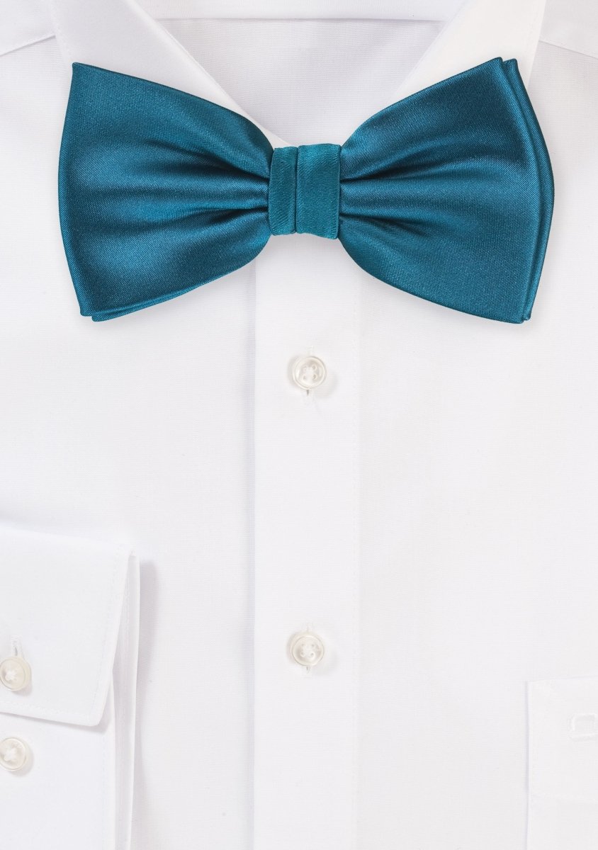 Dark Teal Solid Bowtie - MenSuits