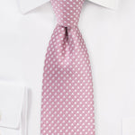 Dusty Rose Pin Dot Necktie - MenSuits