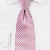 Dusty Rose Pin Dot Necktie - MenSuits
