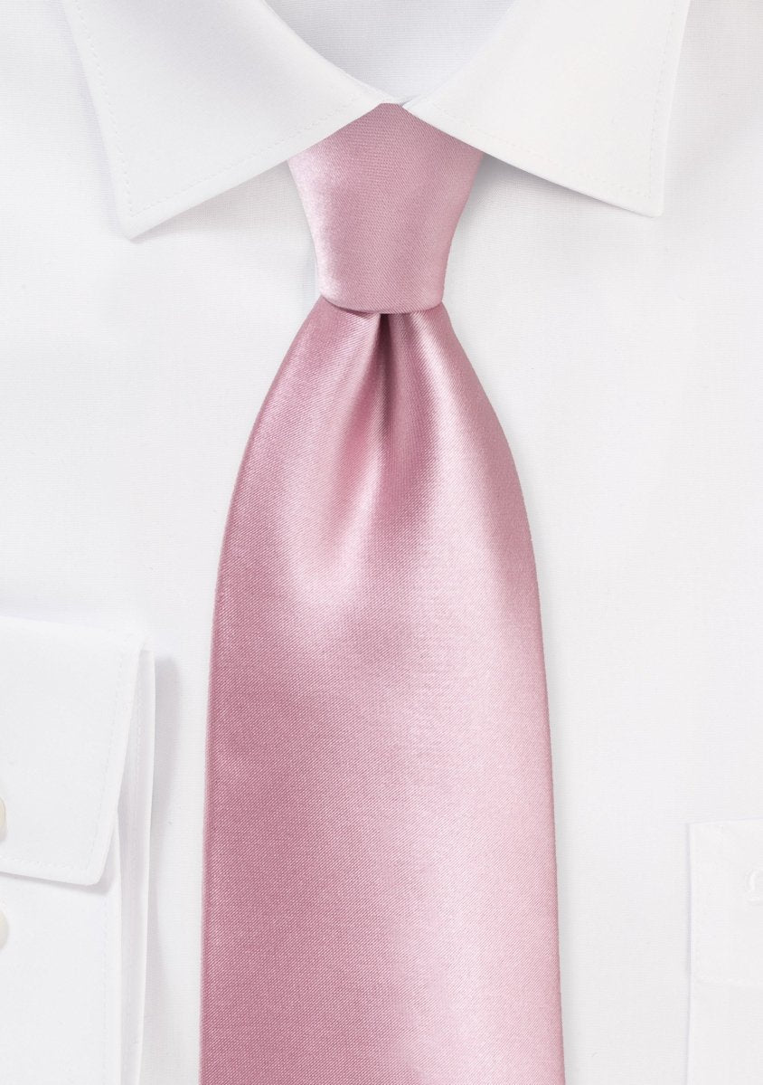 Dusty Rose Solid Necktie - MenSuits