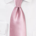 Dusty Rose Solid Necktie - MenSuits