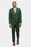 Forest Green 2 Button Suit - MenSuits
