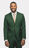 Forest Green 2 Button Suit - MenSuits