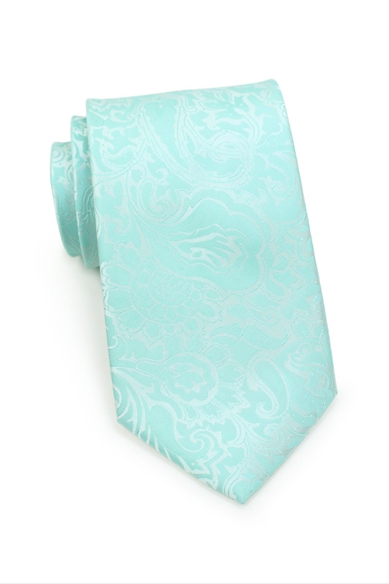 Glacier Floral Paisley Necktie - MenSuits