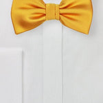 Golden Saffron Solid Bowtie - MenSuits