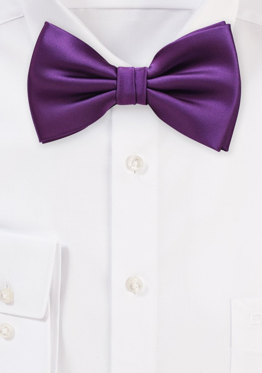 Grape Solid Bowtie - MenSuits