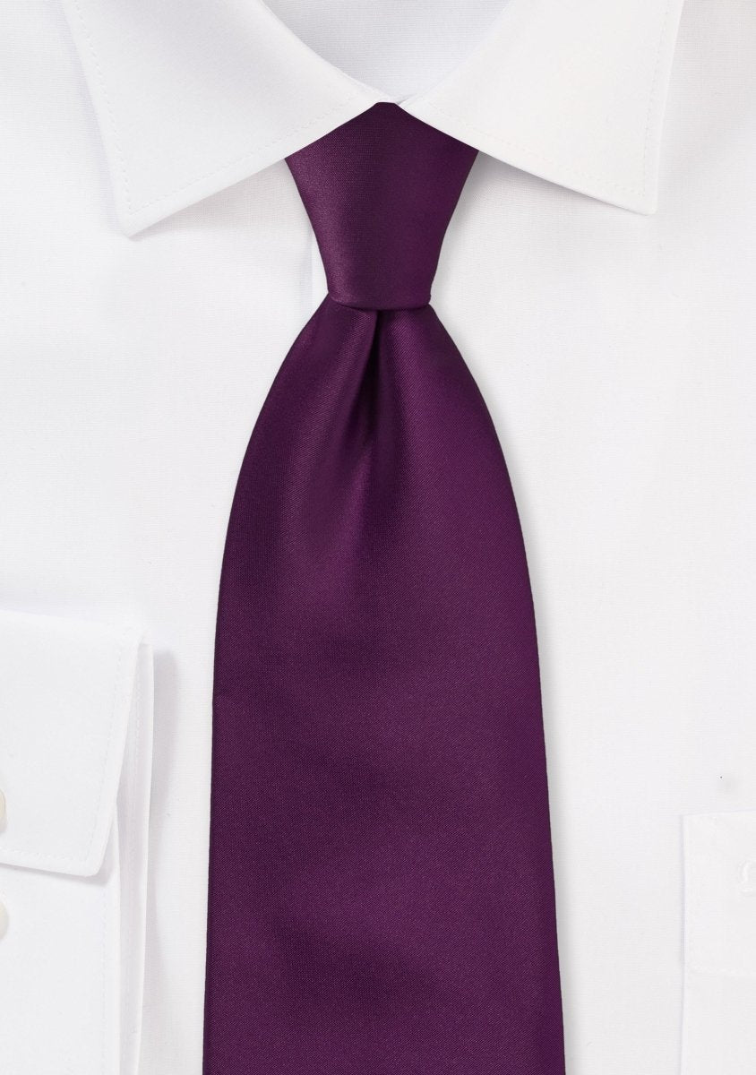 Grape Solid Necktie - MenSuits