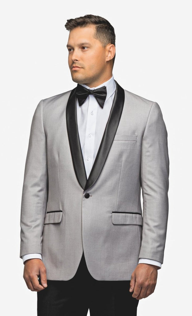 Gray Shawl Lapel Tuxedo - MenSuits