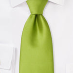 Green Apple Solid Necktie - MenSuits